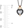 Thumbnail Image 3 of Enchanted Star Villains Evil Queen 3/8 CT. T.W. Lab-Grown Diamond and Onyx Pendant in Sterling Silver (F/VS2) - 19"