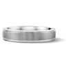 Thumbnail Image 1 of 5.0mm Engravable Stepped-Edge Wedding Band in Sterling Silver (1 Line)