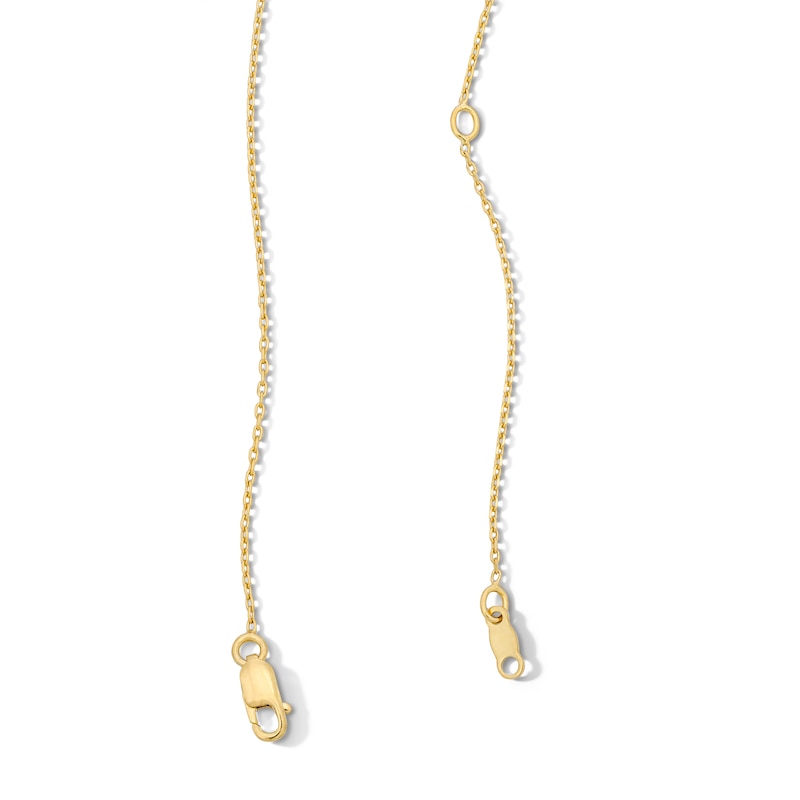 Main Image 4 of Emerald-Cut Peridot Solitaire Pendant and Stud Earrings Set in Sterling Silver with 14K Gold Plate