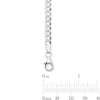 Thumbnail Image 2 of 4.8mm Curb Chain Bracelet in Hollow 14K White Gold - 8.25"