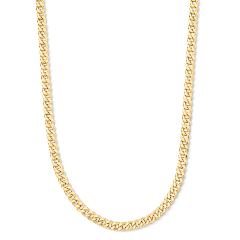 Main Image 1 of 4.5mm Curb Chain Necklace in Hollow 14K Gold - 24"
