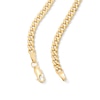 Thumbnail Image 2 of 4.5mm Curb Chain Necklace in Hollow 14K Gold - 24"