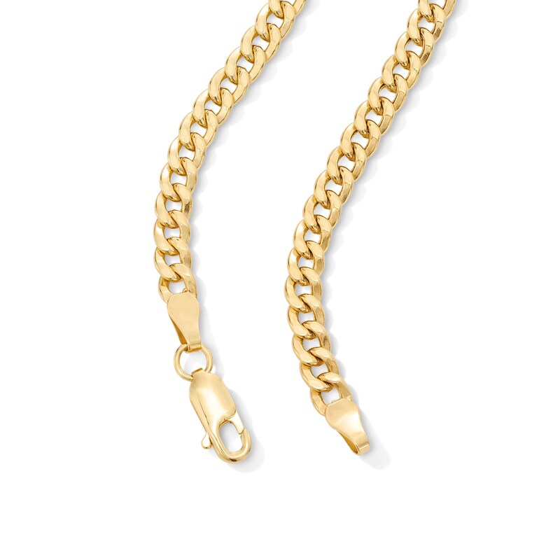 Main Image 2 of 4.5mm Curb Chain Necklace in Hollow 14K Gold - 24"