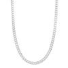Thumbnail Image 1 of 4.8mm Curb Chain Necklace in Hollow 14K White Gold - 22"