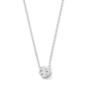 Thumbnail Image 1 of 1/2 CT. T.W. Certified Lab-Grown Diamond Solitaire Necklace in Sterling Silver (F/VS2) - 19"