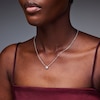 Thumbnail Image 2 of 1/2 CT. T.W. Certified Lab-Grown Diamond Solitaire Necklace in Sterling Silver (F/VS2) - 19"
