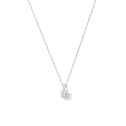 1 CT. T.W. Certified Lab-Grown Diamond Solitaire Pendant in 10K White Gold (F/SI2)