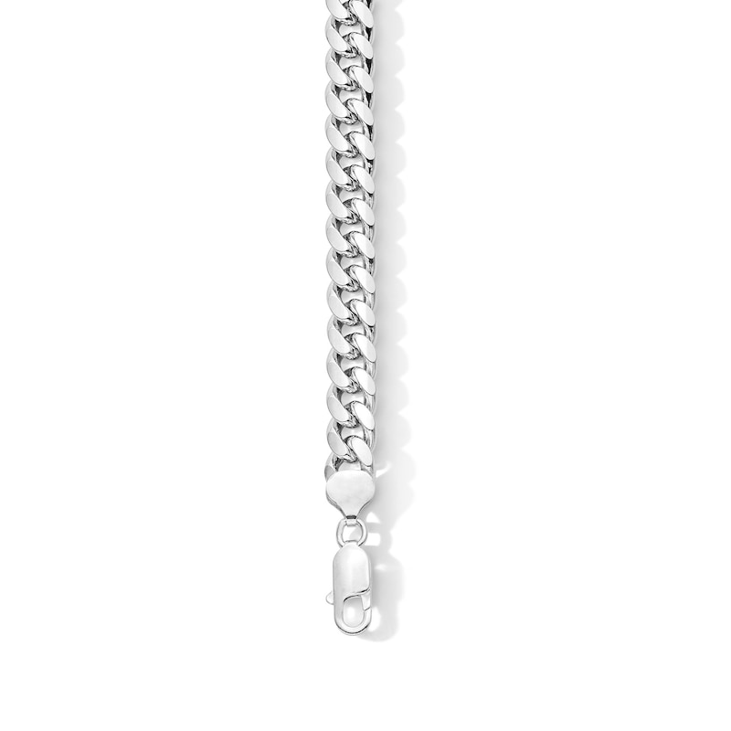 Main Image 2 of 9.0mm Miami Cuban Curb Chain Bracelet in Solid Sterling Silver - 8.5"
