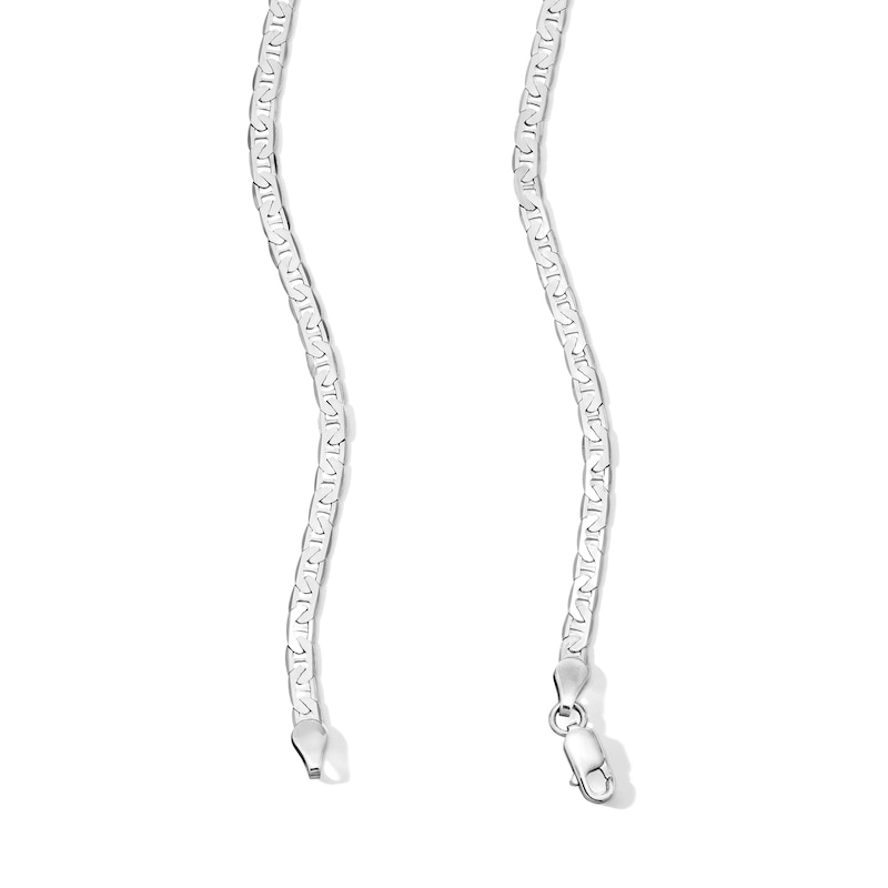 Main Image 3 of 3.3mm Flat Mariner Chain Necklace in Solid Sterling Silver - 20"