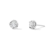 Thumbnail Image 1 of 1/2 CT. T.W. Certified Lab-Grown Diamond Solitaire Stud Earrings in Sterling Silver (F/VS2)