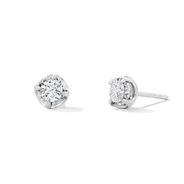 1/2 CT. T.W. Certified Lab-Grown Diamond Solitaire Stud Earrings in Sterling Silver (F/VS2)