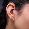 Thumbnail Image 3 of 1 CT. T.W. Certified Lab-Grown Diamond Solitaire Pendant and Stud Earrings Set in Sterling Silver (I/SI2)