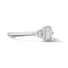 Thumbnail Image 3 of 1/2 CT. T.W. Emerald-Cut Lab-Grown Diamond Frame Engagement Ring in 10K White Gold (F/VS2)