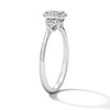 Thumbnail Image 4 of 1/2 CT. T.W. Emerald-Cut Lab-Grown Diamond Frame Engagement Ring in 10K White Gold (F/VS2)