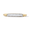 Thumbnail Image 1 of 1/8 CT. T.W. Lab-Grown Diamond Stackable Ring in Sterling Silver with 18K Gold Plate (F/VS2)