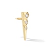 Thumbnail Image 4 of Lab-Grown Diamond-Accent Triangle Single Cartilage Stud Earring in 14K Gold (F/VS2)