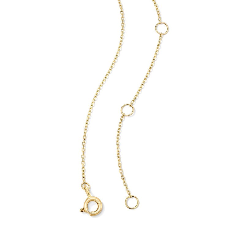 Main Image 5 of Lab-Grown Diamond-Accent Butterfly Medallion Pendant in Sterling Silver with 18K Gold Plate - 19"