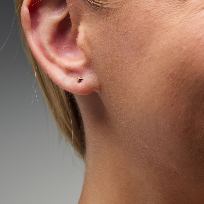 Main Image 2 of Pyramid Single Cartilage Stud Earring in 14K Gold