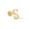 Thumbnail Image 1 of "S" Initial Single Cartilage Stud Earring in 14K Gold