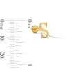 Thumbnail Image 3 of "S" Initial Single Cartilage Stud Earring in 14K Gold