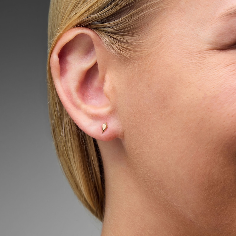 Main Image 2 of Kite Shaped Single Cartilage Stud Earring in 14K Gold