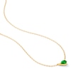 Thumbnail Image 4 of Pear-Shaped Emerald Solitaire Necklace in 10K Gold