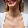 Thumbnail Image 2 of 1/10 CT. T.W. Lab-Grown Diamond Solitaire Necklace in Sterling Silver with 18K Gold Plate (H/SI2)