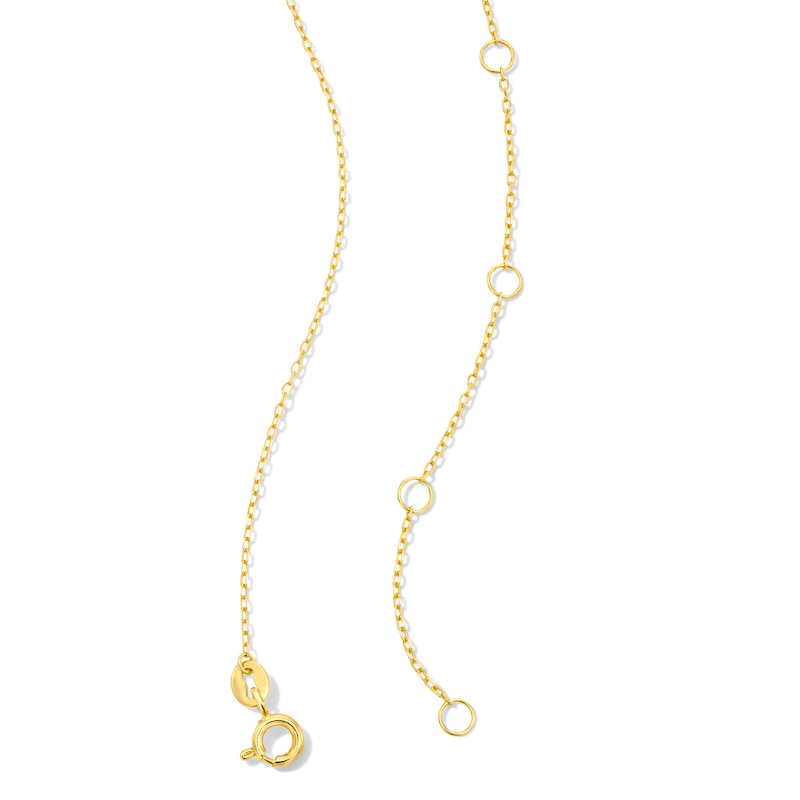 Main Image 5 of 1/5 CT. T.W. Lab-Grown Diamond Triangle Station Necklace in Sterling Silver with 18K Gold Plate (H/SI2)