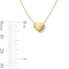 Thumbnail Image 6 of Puffed Heart Pendant in Sterling Silver with 18K Gold Plate