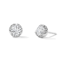 1 CT. T.W. Certified Lab-Grown Diamond Solitaire Pendant and Stud Earrings Set in Sterling Silver (I/SI2)