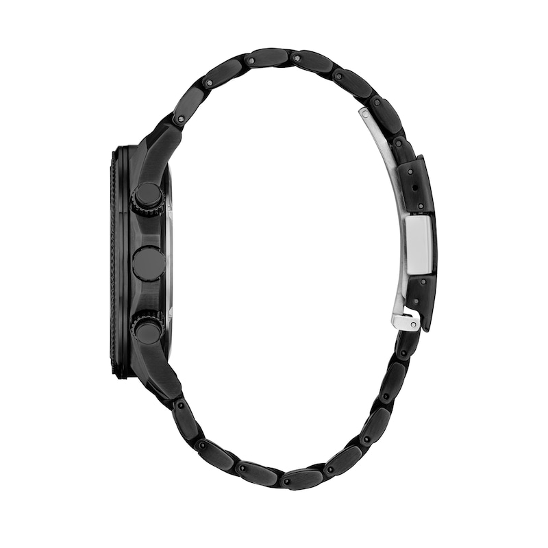 Main Image 4 of Men’s Citizen Eco-Drive® Perpetual Calendar Chrono Watch with Black Dial and Bracelet Set (Model: BL5627-57E)