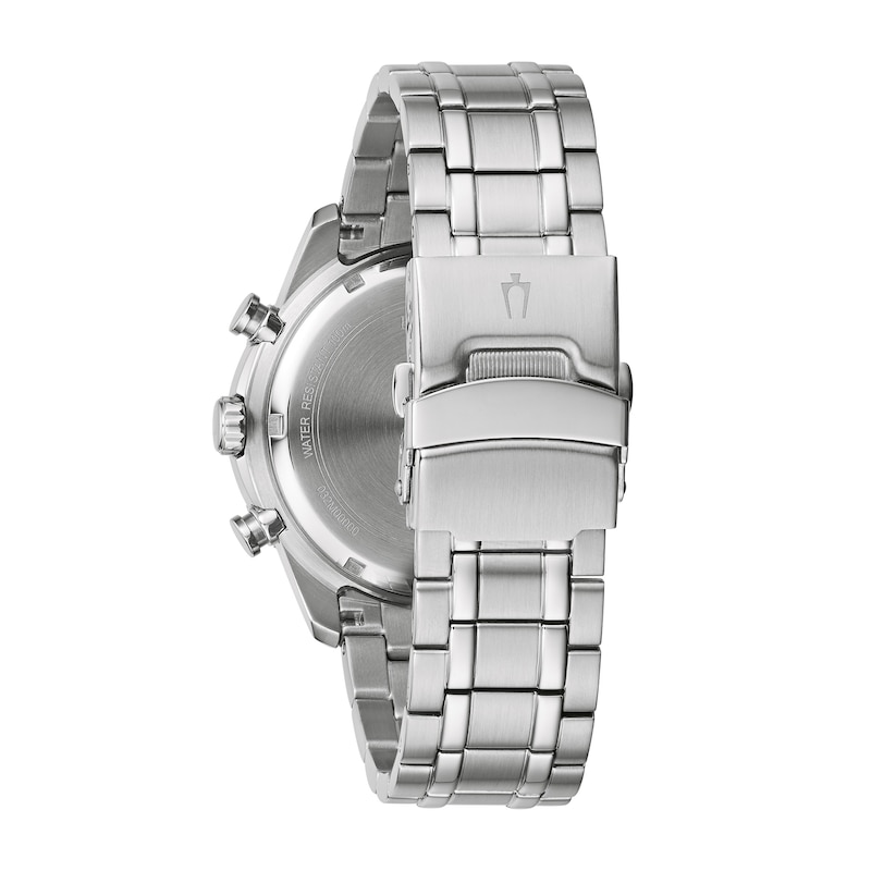 Main Image 3 of Men's Bulova Chronograph Watch in Stainless Steel with Silver-Tone Dial (Model: 98A257)