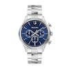 Thumbnail Image 1 of Men's Bulova Chronograph Watch in Stainless Steel with Blue Dial (Model: 96A324)