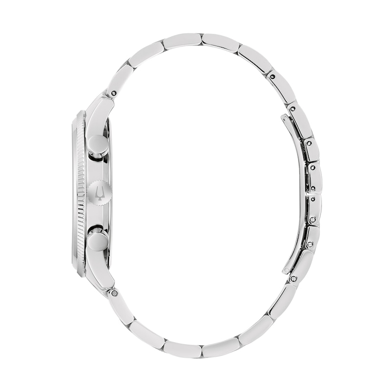 Main Image 2 of Men's Bulova Chronograph Watch in Stainless Steel with Blue Dial (Model: 96A324)