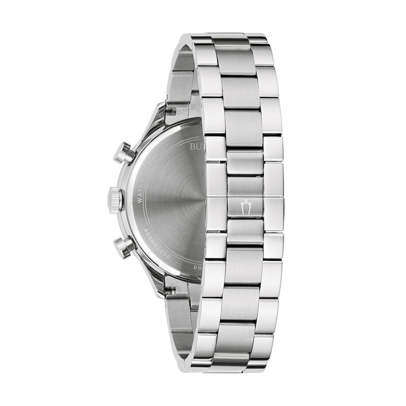 Main Image 3 of Men's Bulova Chronograph Watch in Stainless Steel with Blue Dial (Model: 96A324)