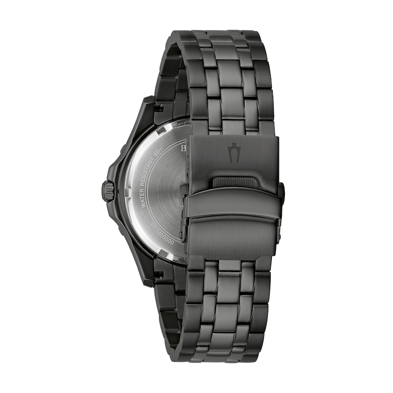 Main Image 3 of Men's Bulova Performance Sport Watch in Black Ion-Plated Stainless Steel Bracelet with Black Dial (Model: 98B438)