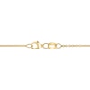 Thumbnail Image 3 of Pear-Shaped Green Quartz and 1/20 CT.T.W. Diamond Necklace in 14K Gold - 18"