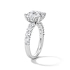 Thumbnail Image 4 of 4 CT. T.W. Princess-Cut Certified Lab-Grown Diamond Hidden Frame Engagement Ring in 14K White Gold (F/VS2)