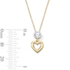 Thumbnail Image 4 of 1/2 CT. T.W. Lab-Grown Diamond Heart Drop Pendant in 10K Gold (F/VS2)