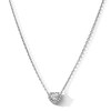Thumbnail Image 1 of 1/2 CT.T.W. Certified Heart-Shaped Lab-Grown Diamond Frame Necklace in Sterling Silver (F/VS2) - 18"