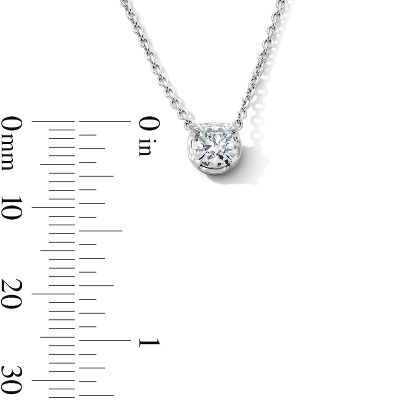 Main Image 2 of 1 CT. T.W. Certified Lab-Grown Diamond Solitaire Pendant and Stud Earrings Gift Set in Sterling Silver (F/VS2)