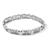 Thumbnail Image 1 of 1/10 CT.T.W. Diamond Link Bracelet in Stainless Steel - 8.75"