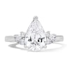 Thumbnail Image 1 of 2-1/4 CT. T.W. Pear-Shaped Lab-Grown Diamond Engagement Ring in 14K White Gold (F/VS2)