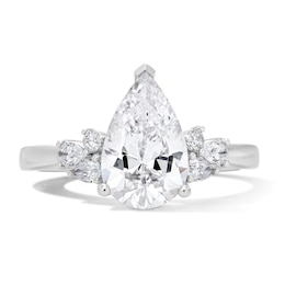 2-1/4 CT. T.W. Pear-Shaped Lab-Grown Diamond Engagement Ring in 14K White Gold (F/VS2)