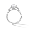 Thumbnail Image 3 of 2-1/4 CT. T.W. Pear-Shaped Lab-Grown Diamond Engagement Ring in 14K White Gold (F/VS2)