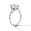 Thumbnail Image 5 of 3-3/8 CT. T.W. Pear-Shaped Lab-Grown Diamond Engagement Ring in 14K White Gold (F/VS2)