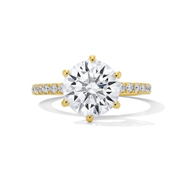3-1/4 CT. T.W. Round Lab-Grown Diamond Engagement Ring in 14K Gold (F/VS2)
