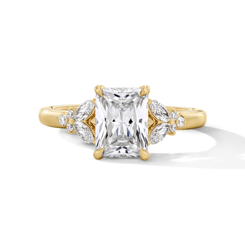 Main Image 1 of Vera Wang Love Collection 1-7/8 CT. T.W. Radiant-Cut Certified Lab-Grown Diamond Engagement Ring in 14K Gold (F/VS2)