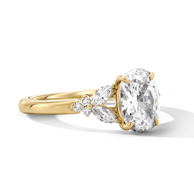Main Image 4 of Vera Wang Love Collection 1-7/8 CT. T.W. Oval Certified Lab-Grown Diamond Engagement Ring in 14K Gold (F/VS2)