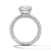 Thumbnail Image 2 of Vera Wang Love Collection 6-1/8 CT. T.W. Elongated Cushion-Cut Certified Lab-Grown Diamond Engagement Ring in Platinum (F/VS2)
